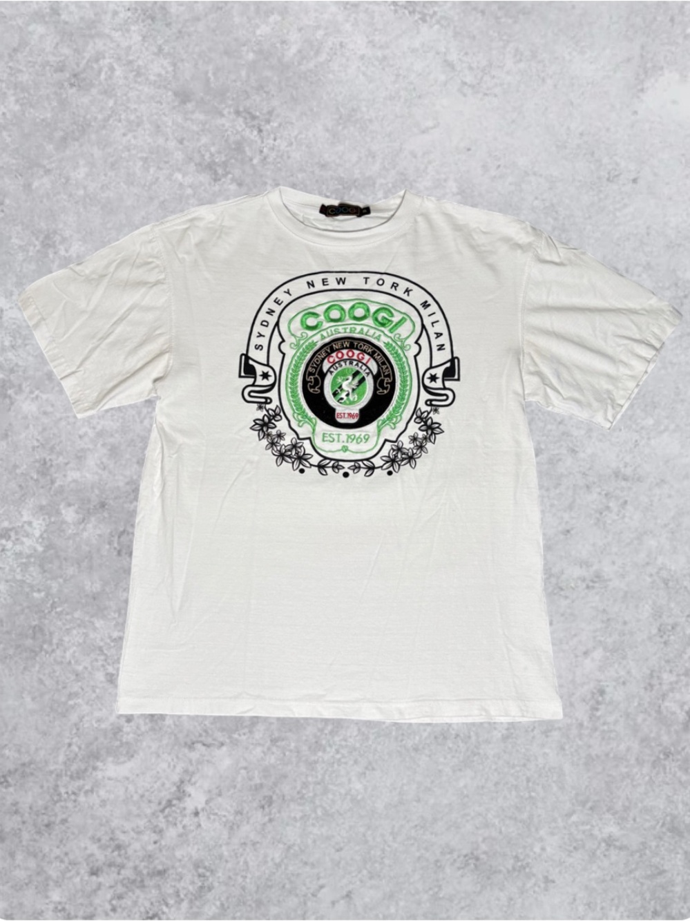Vintage Y2K Coogi Graphic T-Shirt - Size 2XL